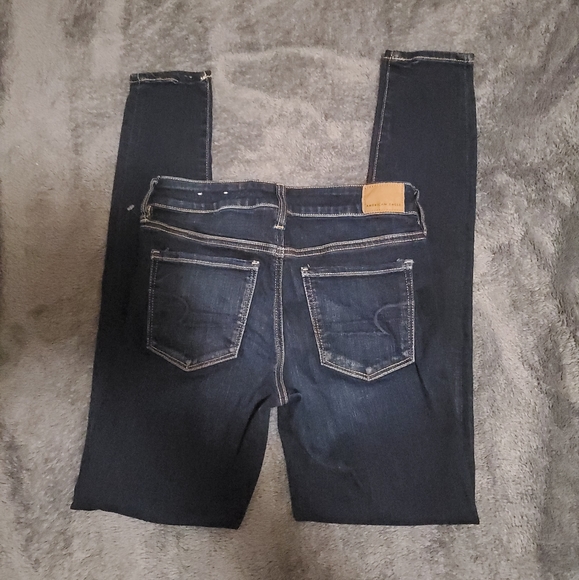 American Eagle Jeggings | Next Level Stretch | Size 4 (US) | Dark Wash Denim - Picture 3 of 5